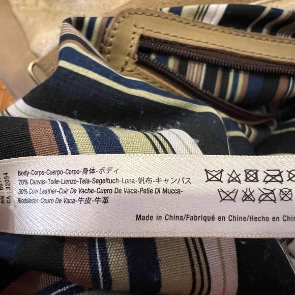 Canvas/Leather Tote Bag by Jesslyn Blake - Picture 6 of 6